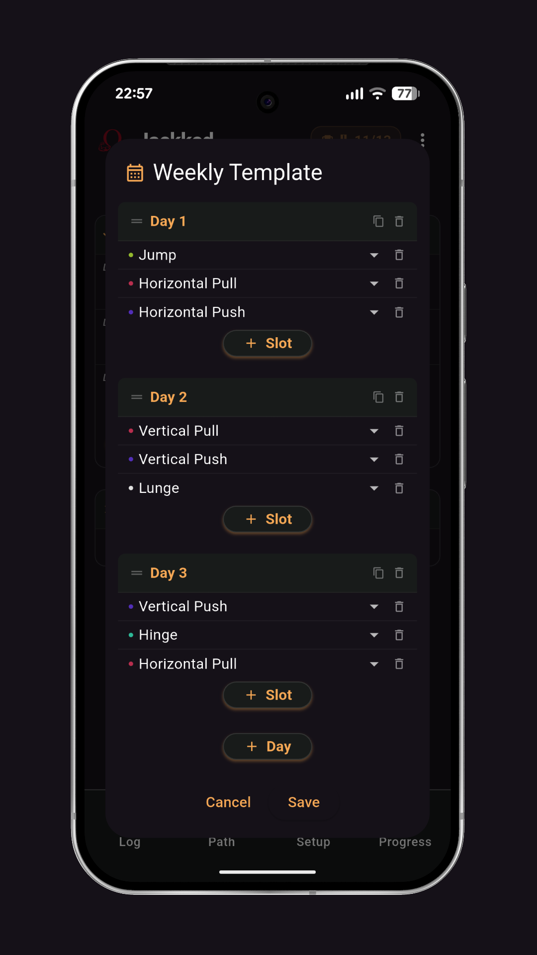 Movement Pattern Layout