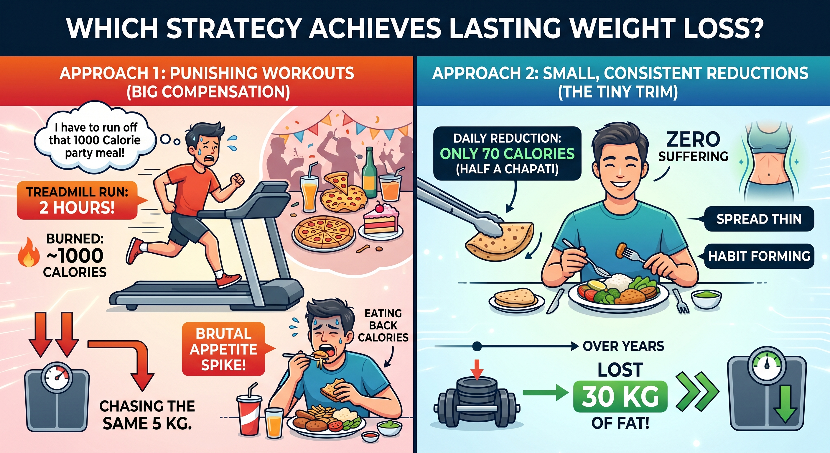 Punishing Workouts vs Small Consistent Reductions